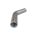 2" 45 Degree Aluminum Pipe, Mandrel Bent Polished, 2.0mm Thick Tube, 18" Length