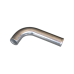 1.5" L-Bend Aluminum Pipe, Mandrel Bent Polished, 1.65mm Thick Tube, 15" Length