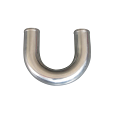 1.5" U-Bend Aluminum Pipe, Mandrel Bent Polished, 1.65mm Thick Tube, 15" Length
