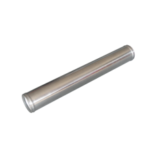 2.25" Straight Polished Aluminum Pipe, 2.0mm Thick Tube, 18" Length