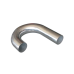 2.5" J-Bend Aluminum Pipe, Mandrel Bent Polished, 2.0mm Thick Tube, 18" Length