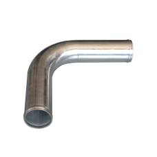 2" 90 Degree Aluminum Pipe Mandrel Bent Polished 2.0mm Thick Tube 18" Length