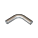 2.5" 90 Degree Aluminum Pipe, Mandrel Bent Polished, 2.0mm Thick Tube, 18" Length