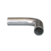 2.25" 90 Degree Mandrel Bent Polished Aluminum Pipe, 2.0mm Thick Tube, 18" Length