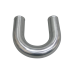 3" OD Aluminum Pipe 180 Degree U-Bend, 2.0mm Thick Tube, 24" in Length