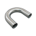 3.5" Aluminum Pipe 180 Degree Mandrel U-Bend, 3.0mm Thick Tube, 24" in Length