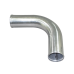 4" Aluminum Pipe 90 Degree Bend, Polished, Mandrel Bent, 3.0mm Thick, 24" Length