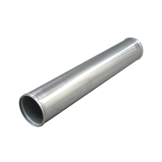 4" Aluminum Straight Pipe, Polished, 3.0mm Thick, 24" Length