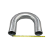 4" Aluminum Pipe 180 Degree U Bend, Polished, Mandrel Bent, 3.0mm Thick, 36" Length