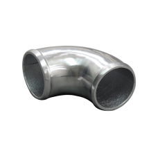 2.5" Cast Aluminum 90 Degree Elbow Pipe Tube Turbo intercooler Polished