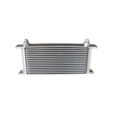 Aluminum Oil Cooler Radiator 11" Core 16 Row AN8 Fitting Hi Performance