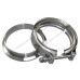 3.5" V-Band Clamp + 3.5" I.D. Flange , 304 Stainless Steel , CNC Billet Flange