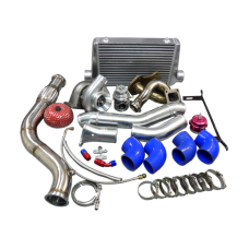 Single Turbo Manifold Downpipe Intercooler Kit For Mazda RX7 SA FB 13B RX-7