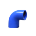 Universal 2"-1.875" 90 Deg  Blue Silicon Elbow Hose Reducer Coupler For Intercooler Pipe